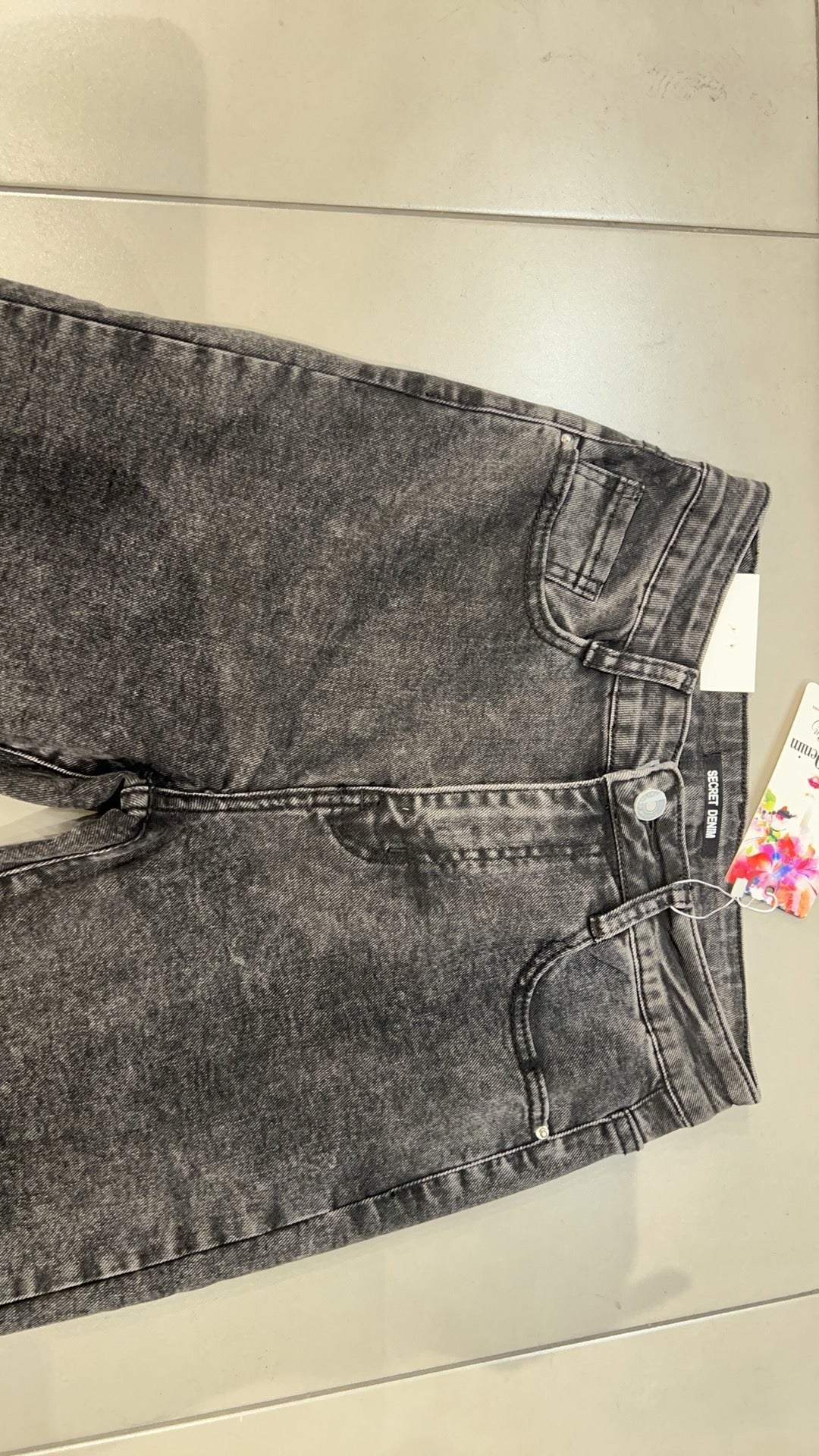 WIDE-LEG MID WAIST JEANS 77597E