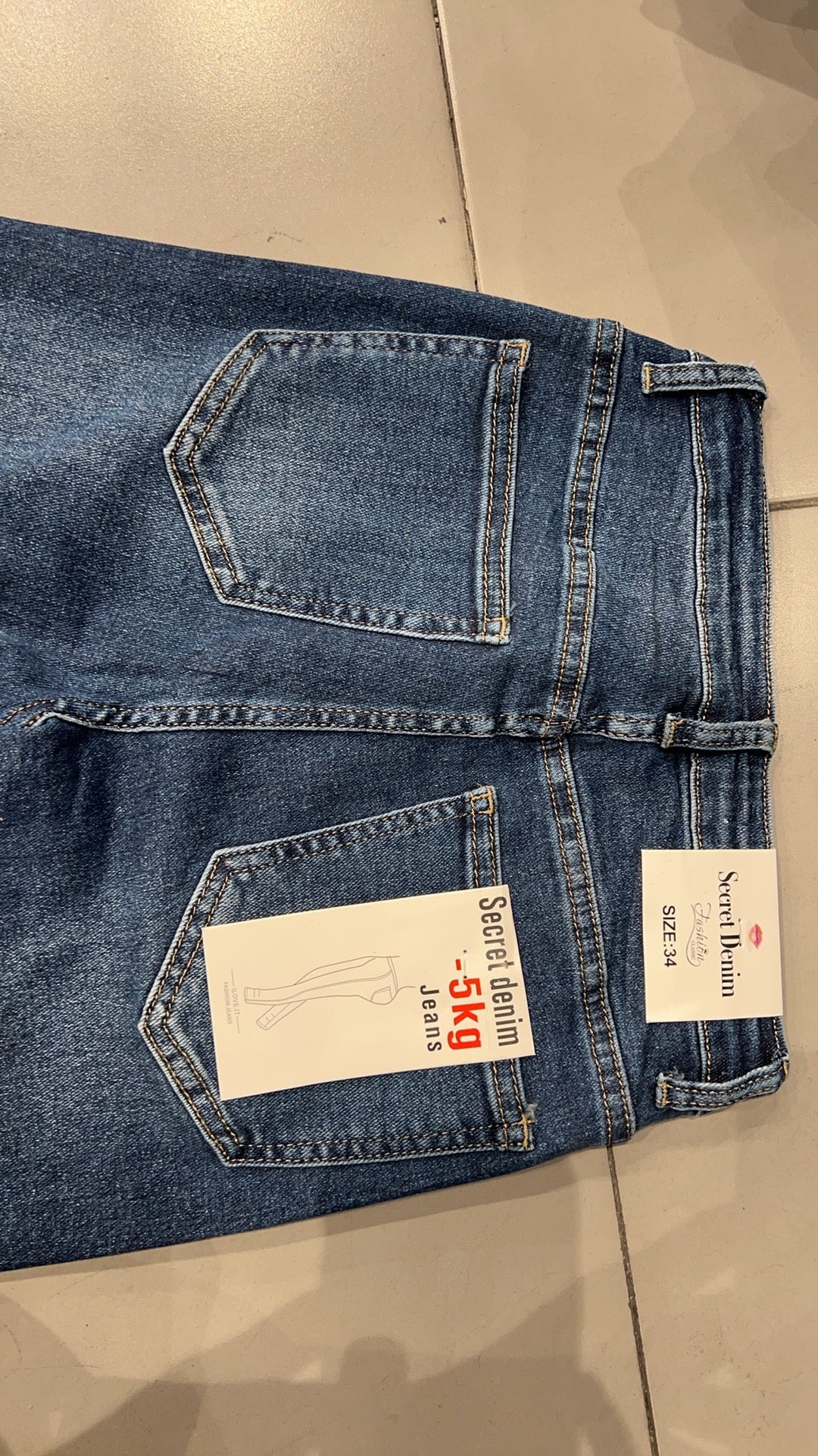 WIDE-LEG MID WAIST JEANS 77673-4