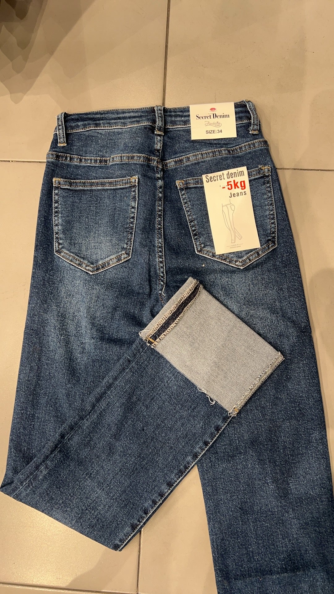 WIDE-LEG MID WAIST JEANS 77673-4