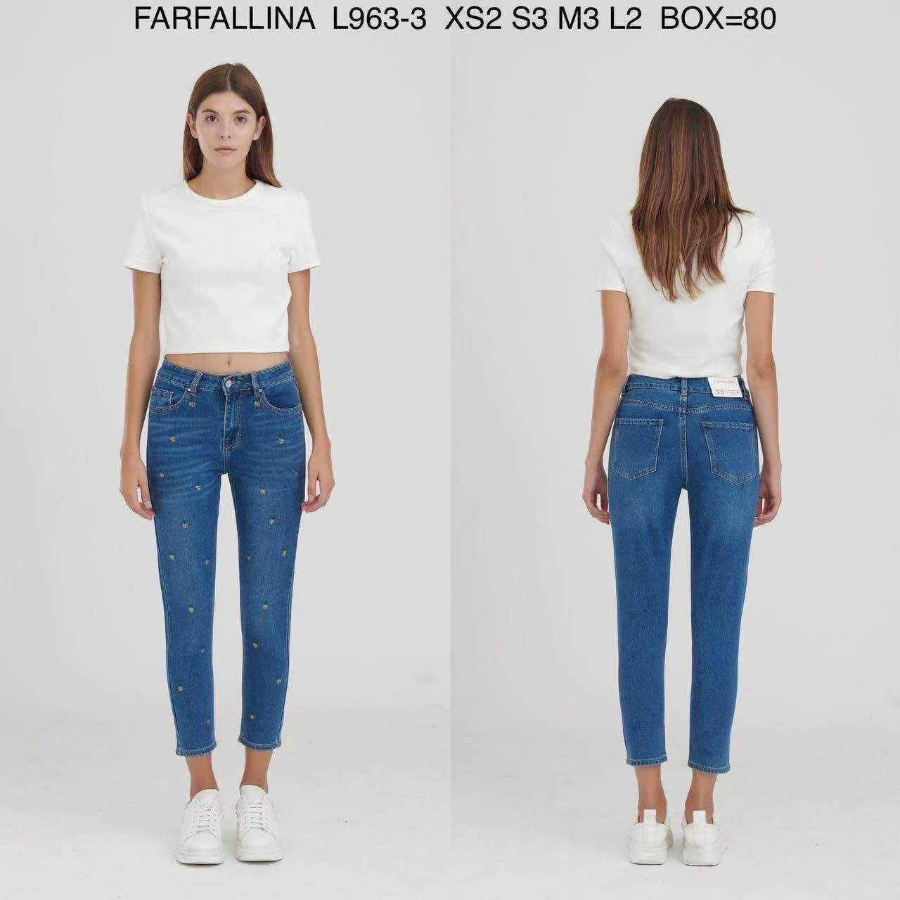 SPECIAL PATCHED DESIGN HIGH-WAIST SCULPT JEANS L963-3