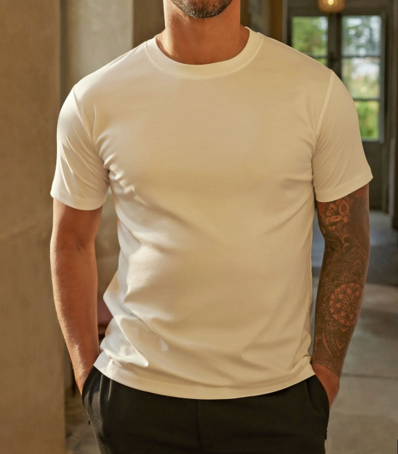 ORIGINAL WHITE COTTON T-SHIRT M1108-W