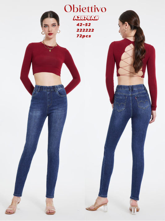 HIGH-WAIST SCULPT JEANS A2876A