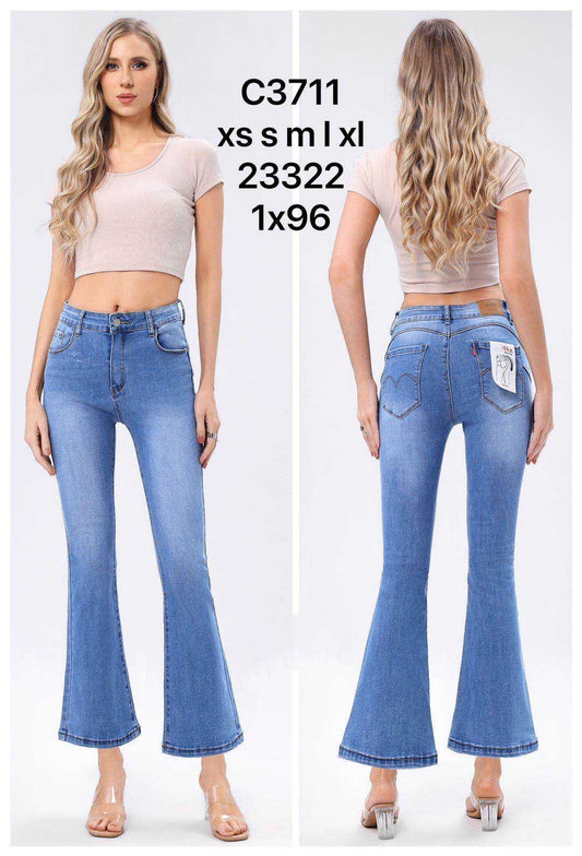 FLARED MID-WAIST JEANS C3711