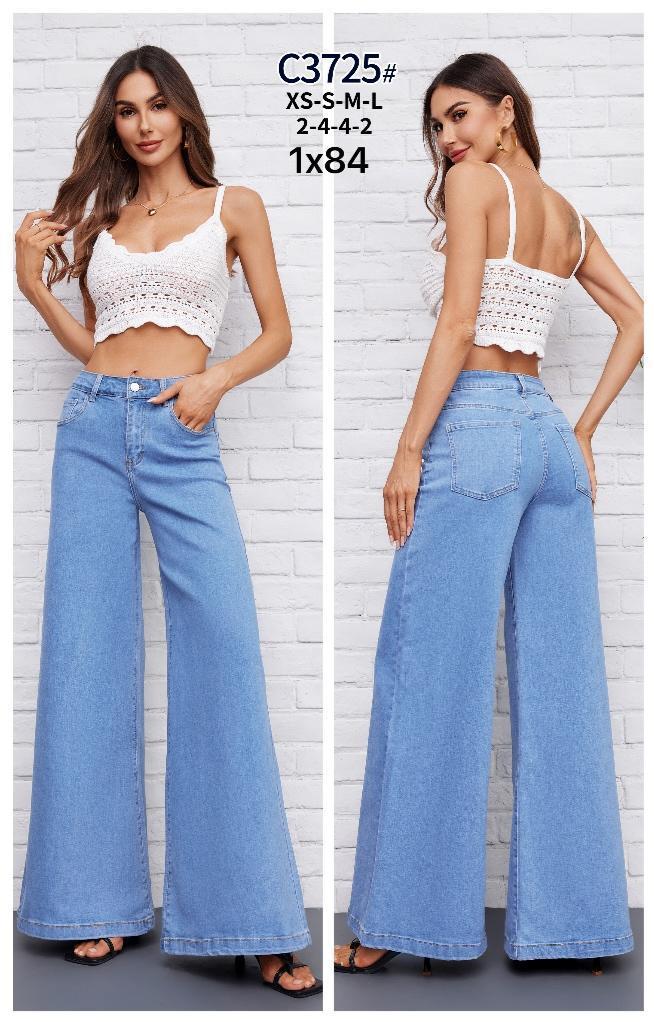 WIDE-LEG MID WAIST JEANS C3725