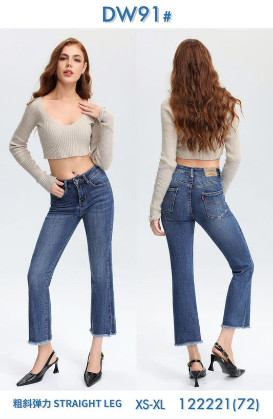 SMALL FLARED HIGH-WAIST JEANS DW91