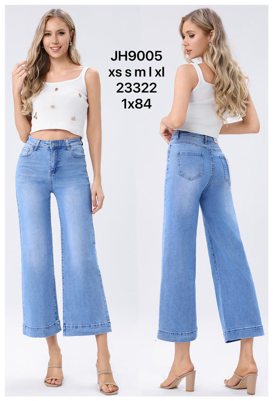 WIDE-LEG HIGH-WAIST JEANS JH9005