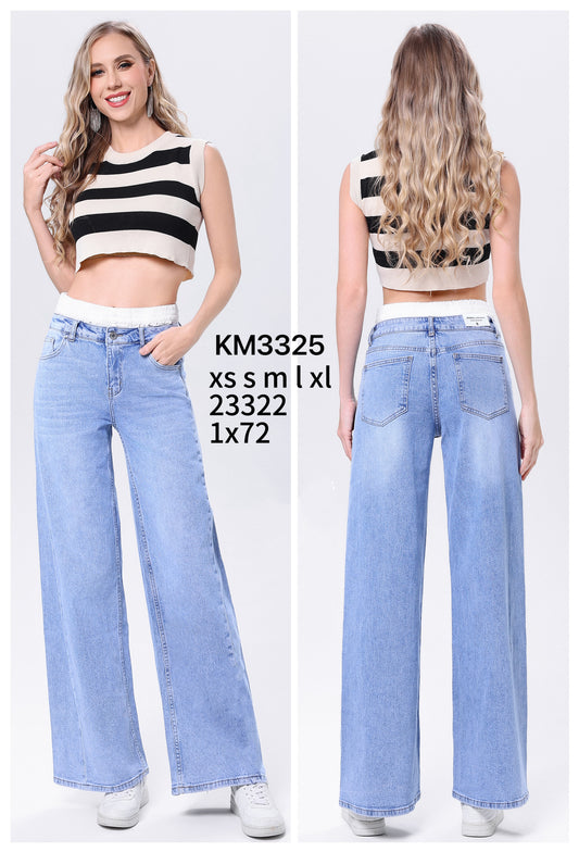 WIDE-LEG HIGH-WAIST JEANS KM3325